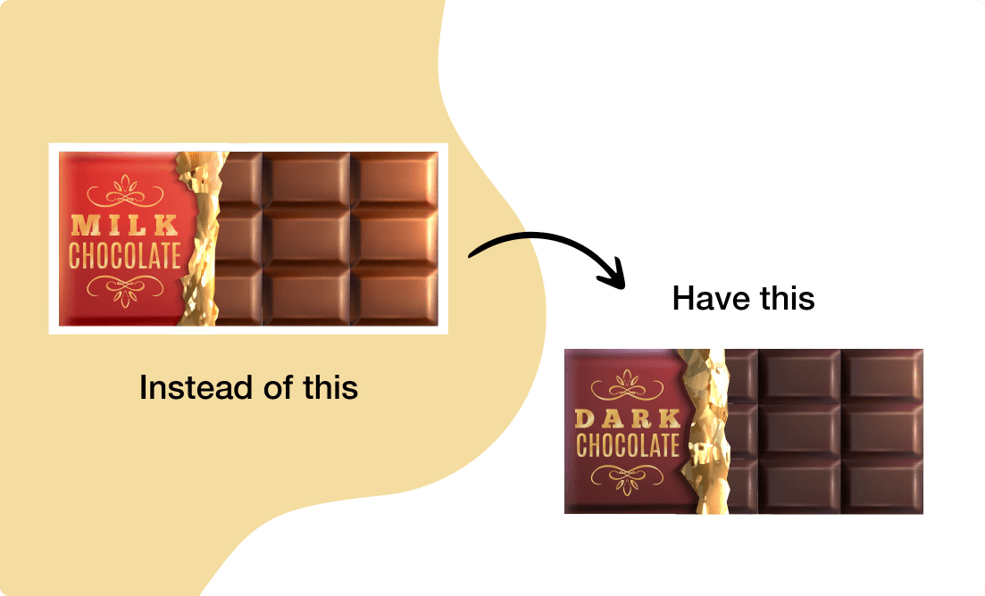 A comparison between milk chocolate over dark chocolate.