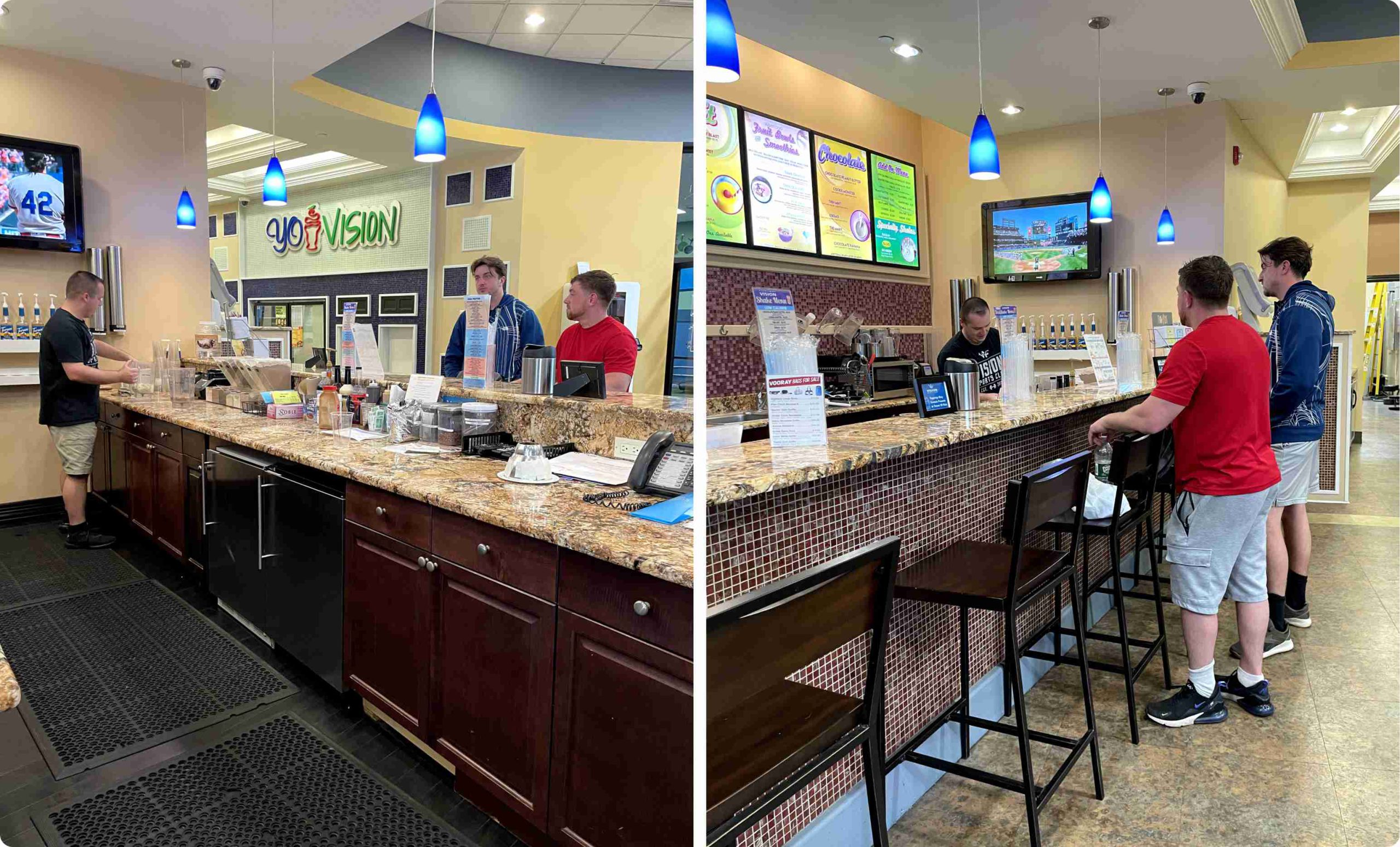 Juice bar facility at Vision Sports Club
