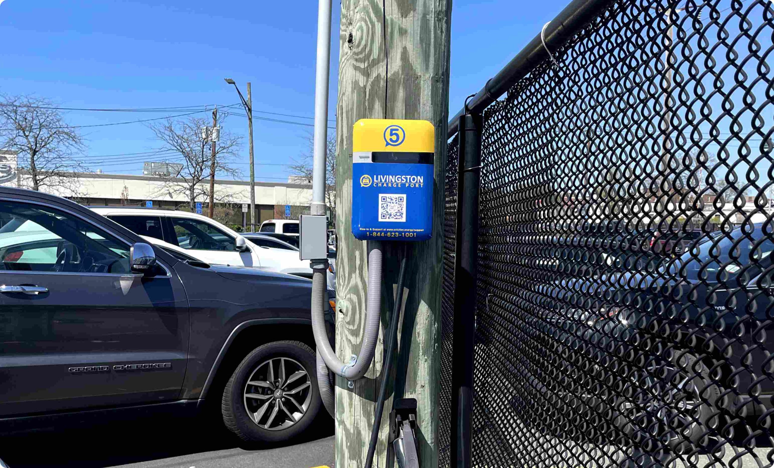 Electric car charging facility at Vision Sports Club