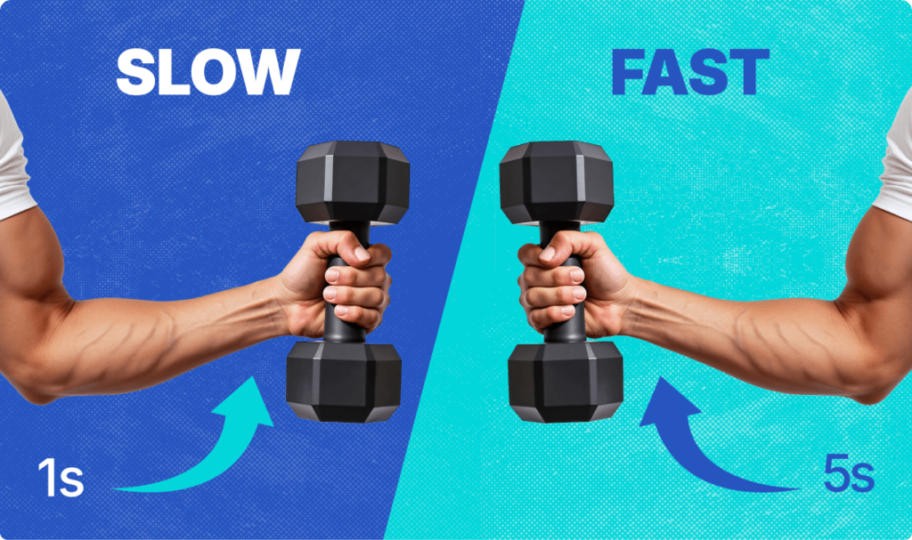 Slow vs. Fast reps for muscle growth at Elite Training at Vision Sports Club.