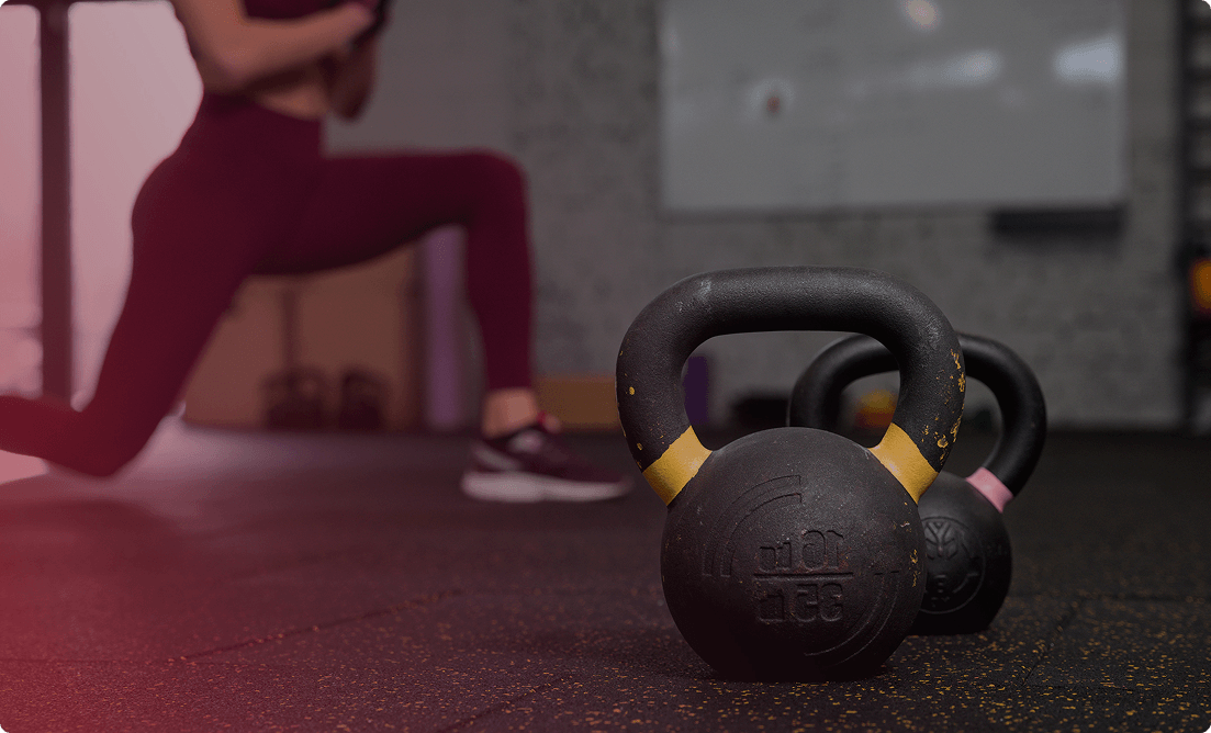 Kettlebell equipment used for structured strength training programs designed to support long-term fitness at Vision Elite training