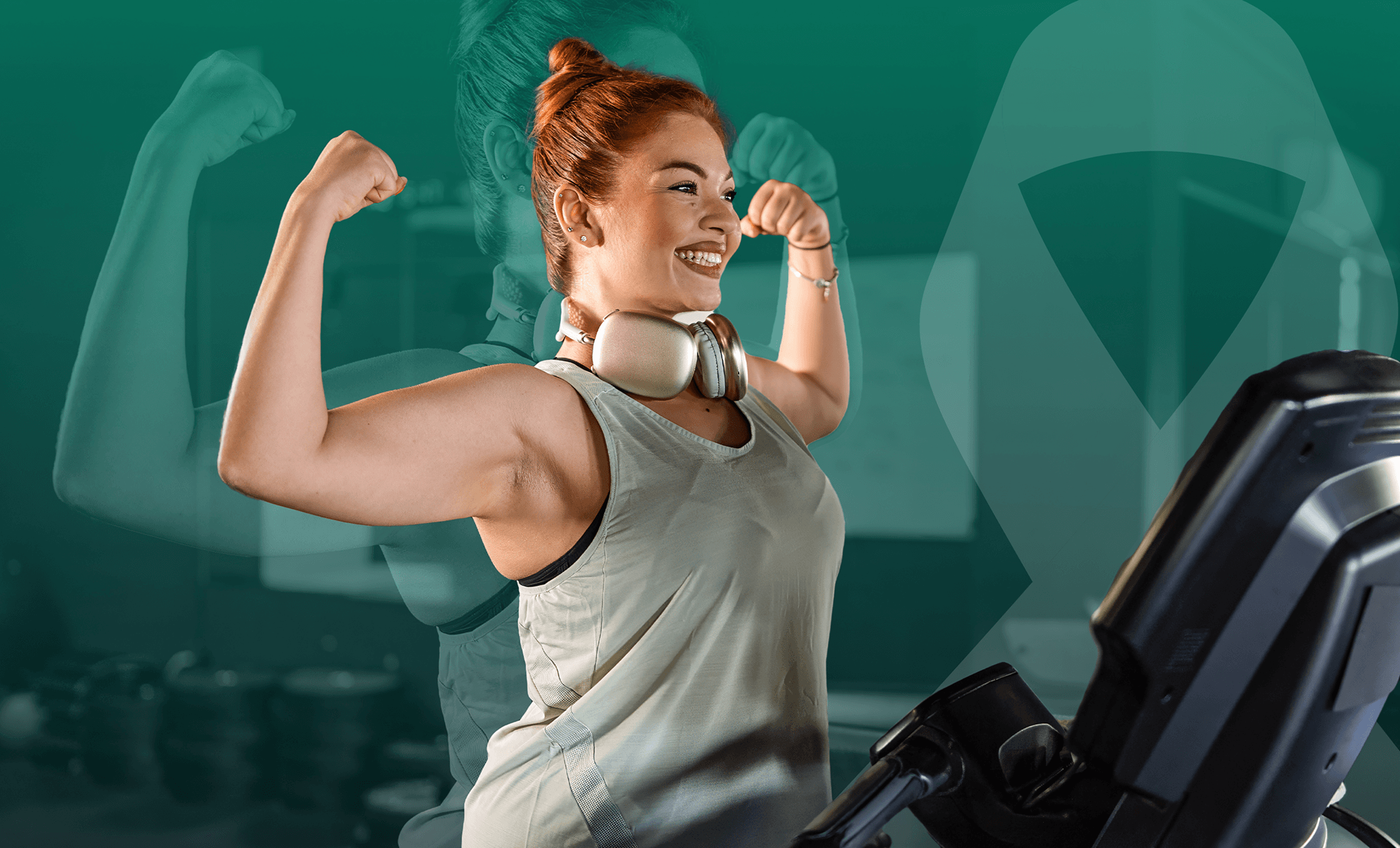 Woman building confidence and mental strength through exercise at Vision Elite
