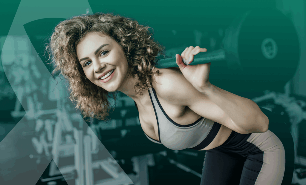 Woman exercising at Vision Elite Training supporting mental and physical well-being